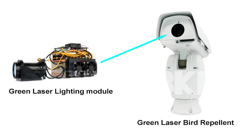 1km All Weather Green Laser Bird Repellent system