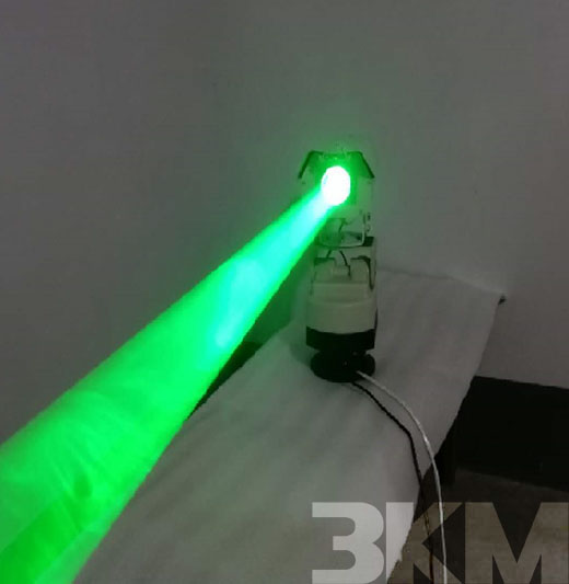 Laser beacon light the way of life in the Nafud Desert of Saudi Arabia